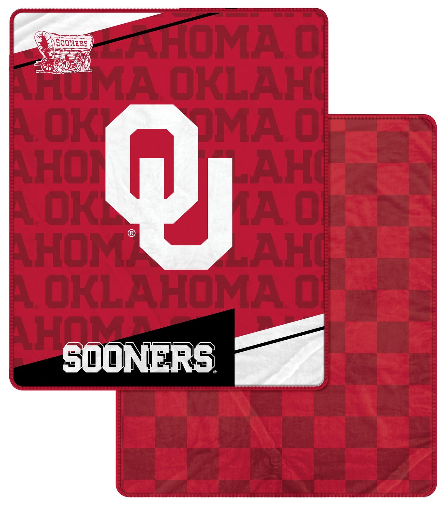 NCAA Diagonal Ghost Checker 60x70 Blanket