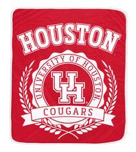 Load image into Gallery viewer, NCAA University Crest 50x60 Ultra Soft Blanket

