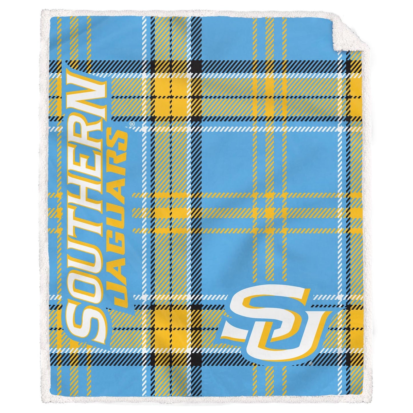 NCAA Playmaker Plaid Ultra Cozy Sherpa Throw