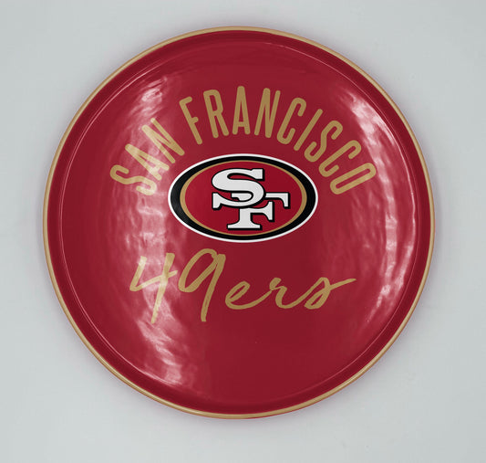 NFL Script Logo 14" Round Serving Tray
