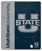 NCAA Endzone Ultra Soft Tailgate Throw