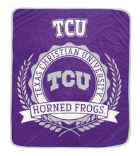 Load image into Gallery viewer, NCAA University Crest 50x60 Ultra Soft Blanket
