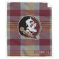 NCAA Plaid Steel Royal Plush Sherpa 60x70 Blanket