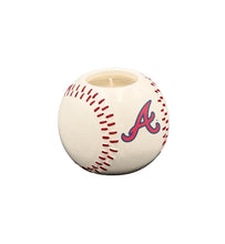 Load image into Gallery viewer, MLB Ceramic Baseball Honey Vanilla 8oz Candle
