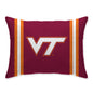NCAA Standard Stripe Logo Bed Pillow