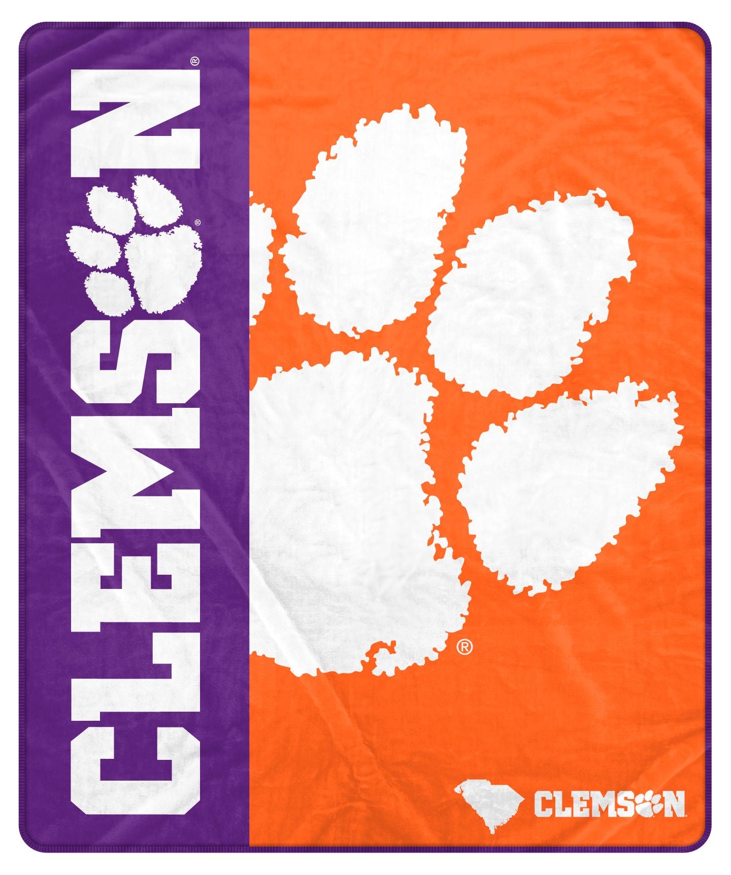 NCAA Endzone Ultra Soft Tailgate Throw