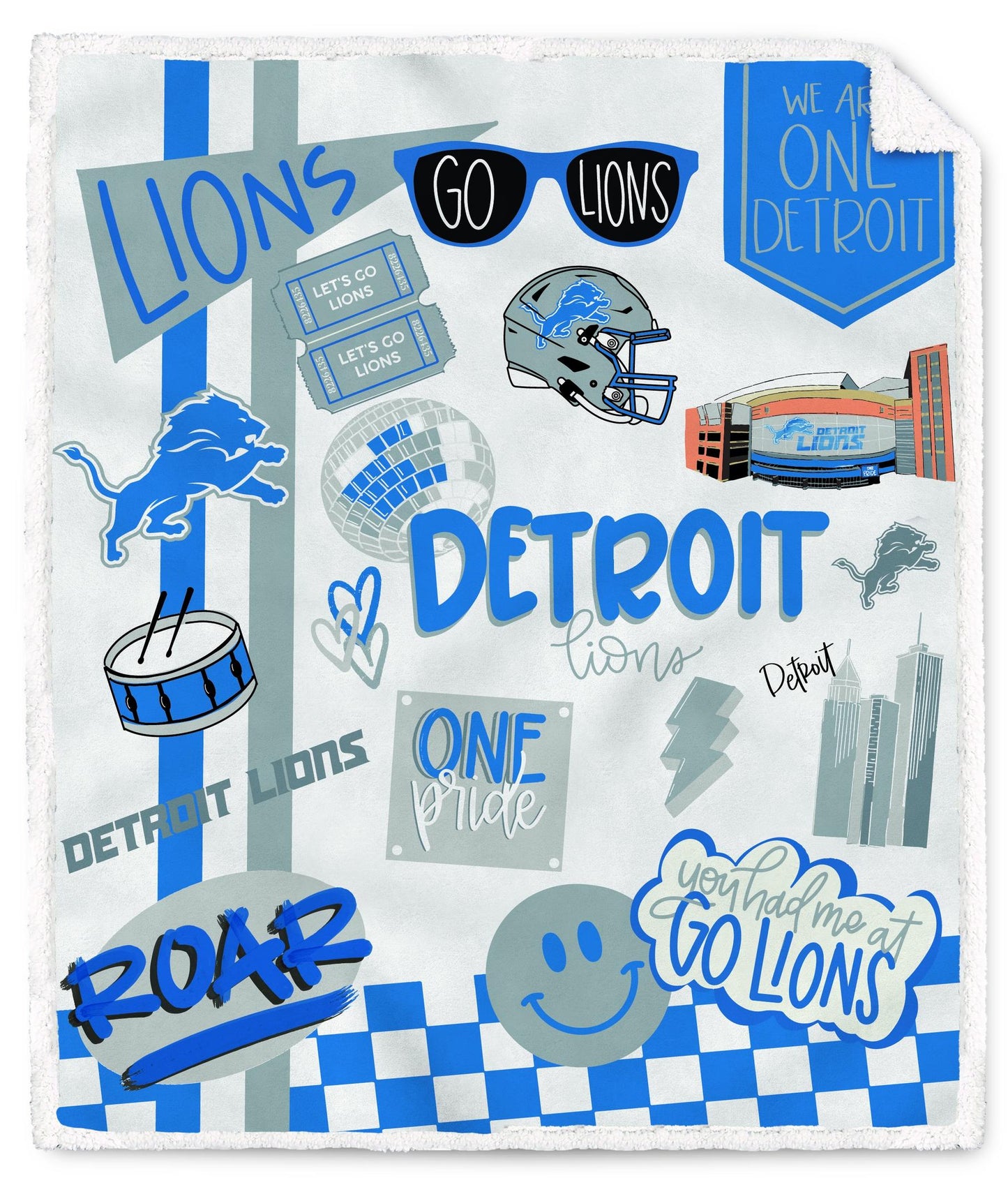 NFL Loco Fan Ultra Cozy 60x70 Sherpa Blanket
