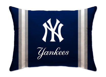 MLB Standard Logo Stripe Bed Pillow