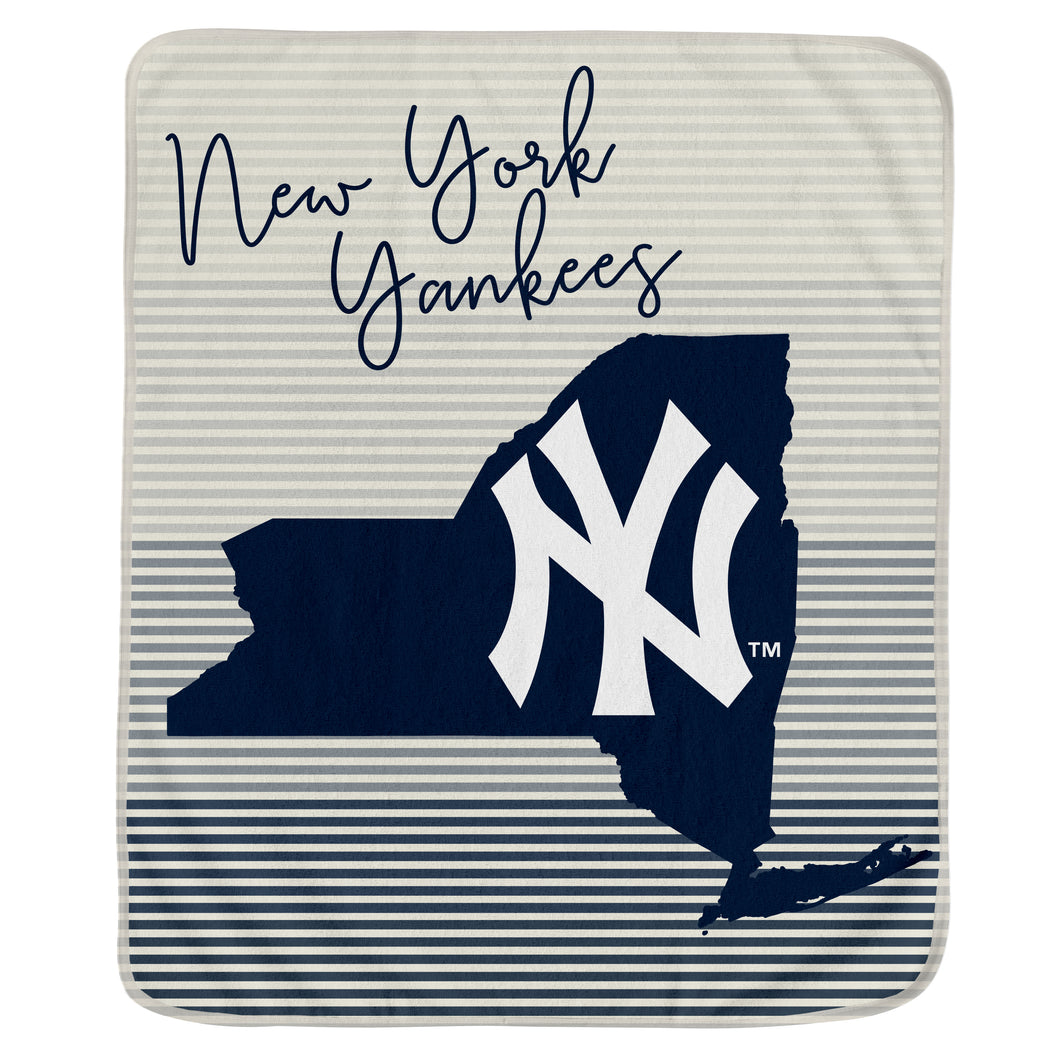 New York Yankees State Stripe Blanket