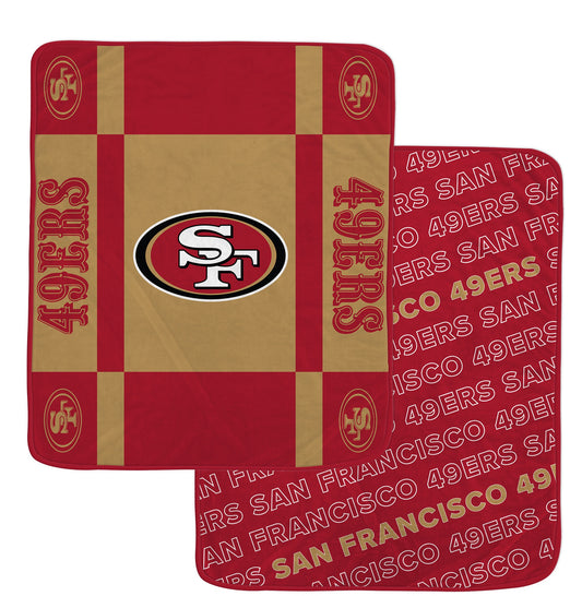 NFL Reverse Block Double Sided 60x70 Ultra Cozy Blanket