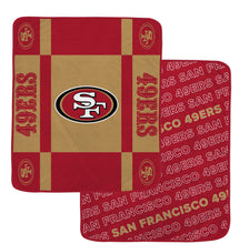 Load image into Gallery viewer, NFL Reverse Block Double Sided 60x70 Ultra Cozy Blanket
