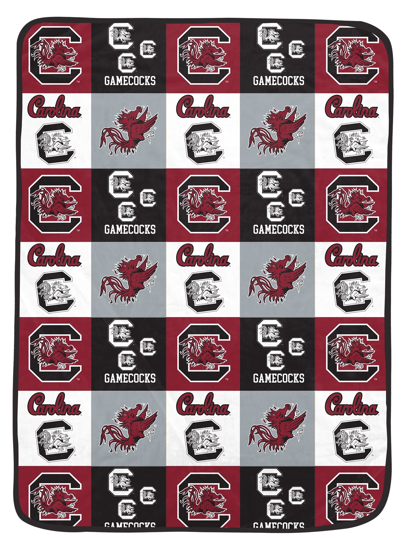 NCAA Graphic Grid 66x95 Oversized Blanket