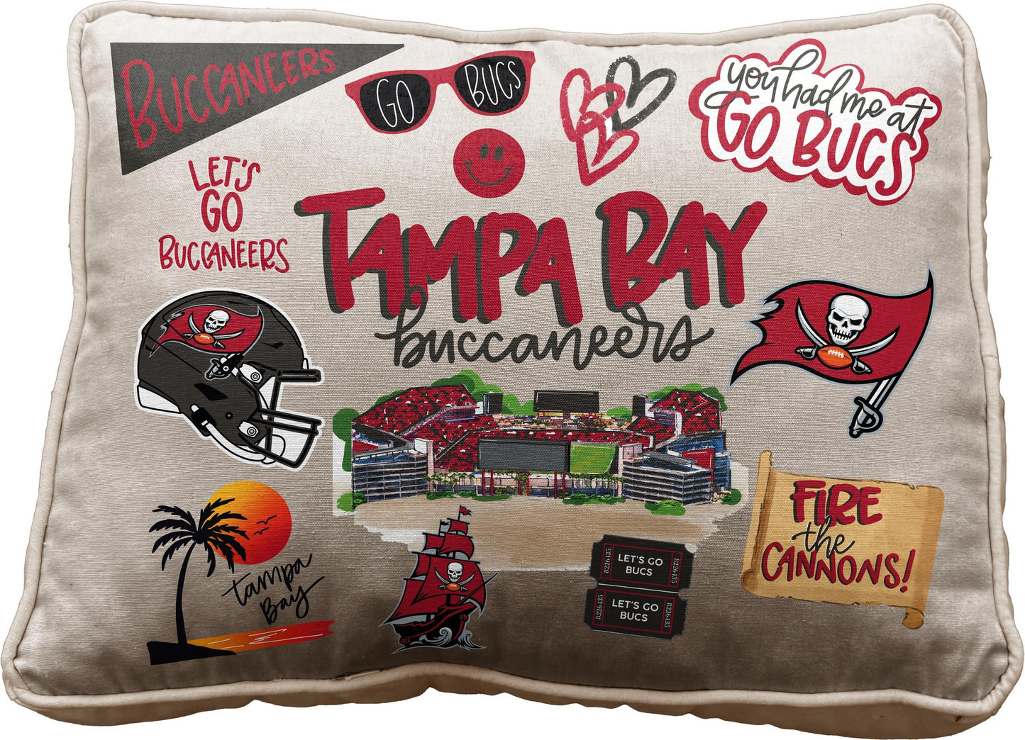 NFL Loco Fan Canvas Décor Pillow