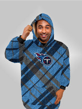 Load image into Gallery viewer, NFL Digital Dash Sherpa Hooded Fan Cape
