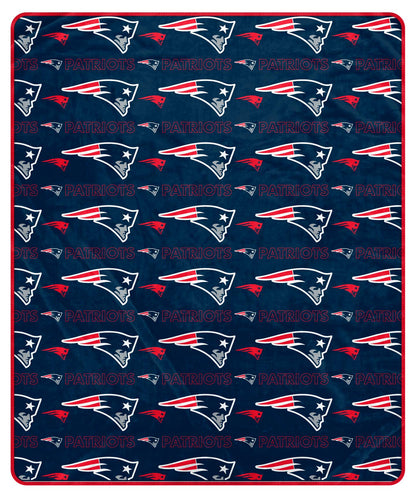 NFL Repeat Big Logo Wordmark 50x60 Blanket
