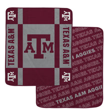 Load image into Gallery viewer, NCAA Reverse Block Double Sided 60x70 Ultra Cozy Blanket
