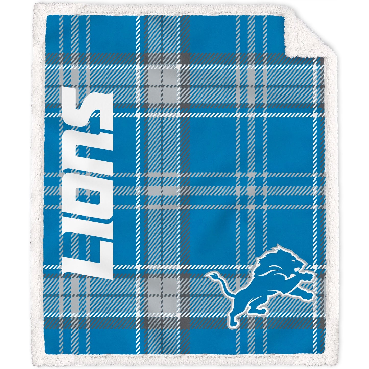 NFL Playmaker Plaid Ultra Cozy Sherpa Throw