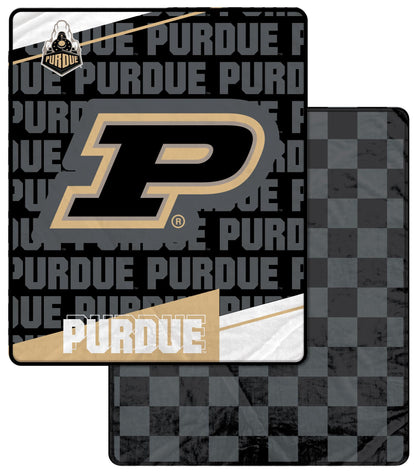 NCAA Diagonal Ghost Checker 60x70 Blanket