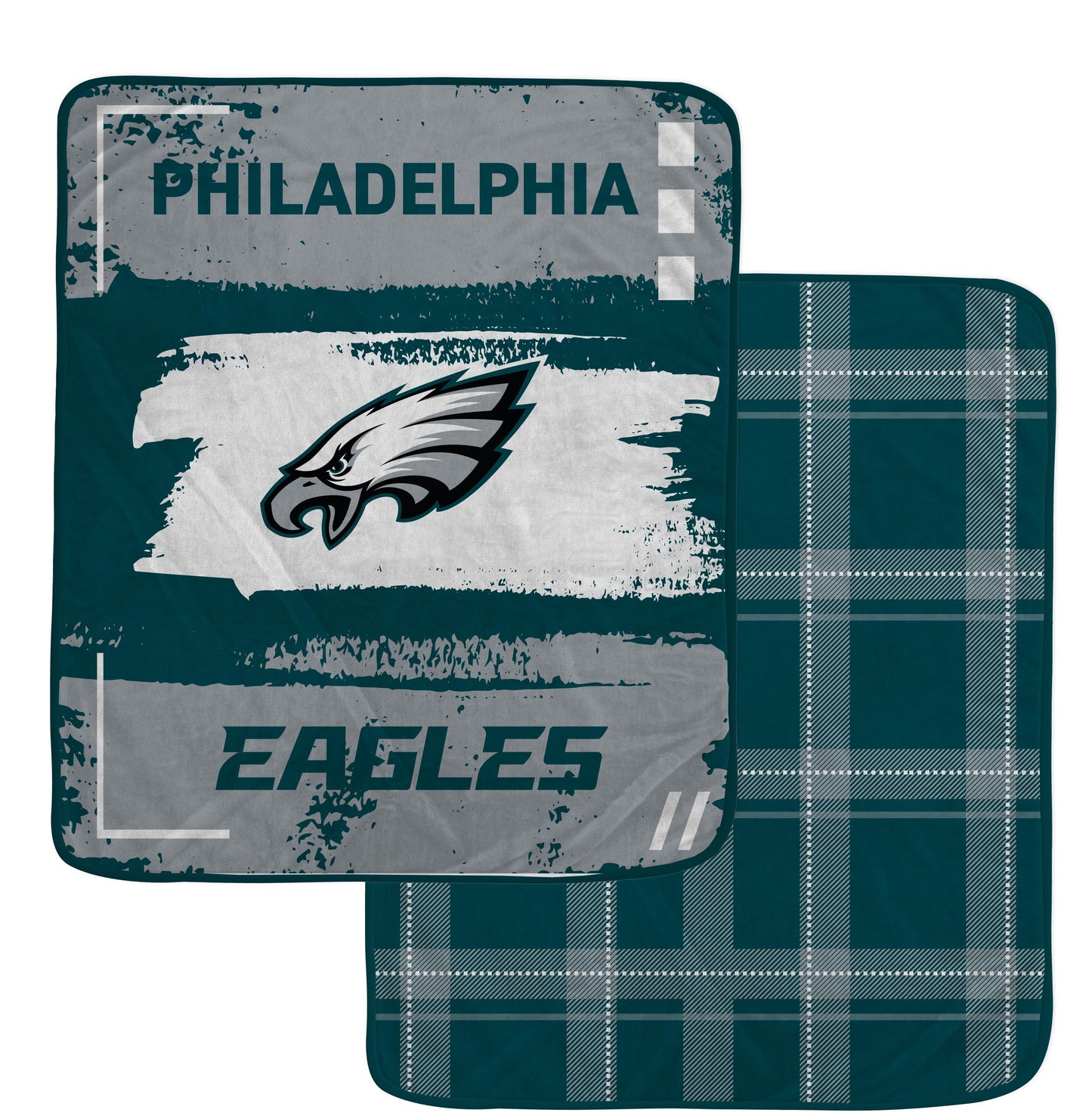 NFL Distressed Brush 2 Sided Ultra Cozy 60x70 Blanket