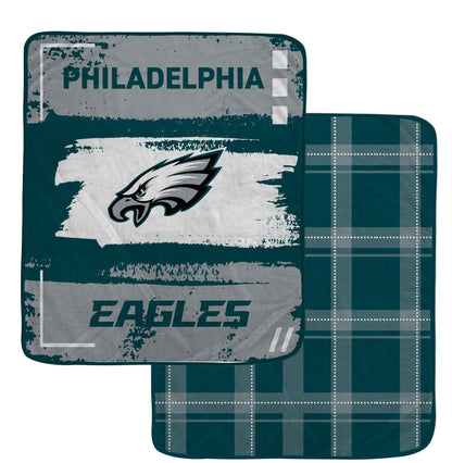 NFL Distressed Brush 2 Sided Ultra Cozy 60x70 Blanket