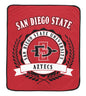 NCAA University Crest 50x60 Ultra Soft Blanket