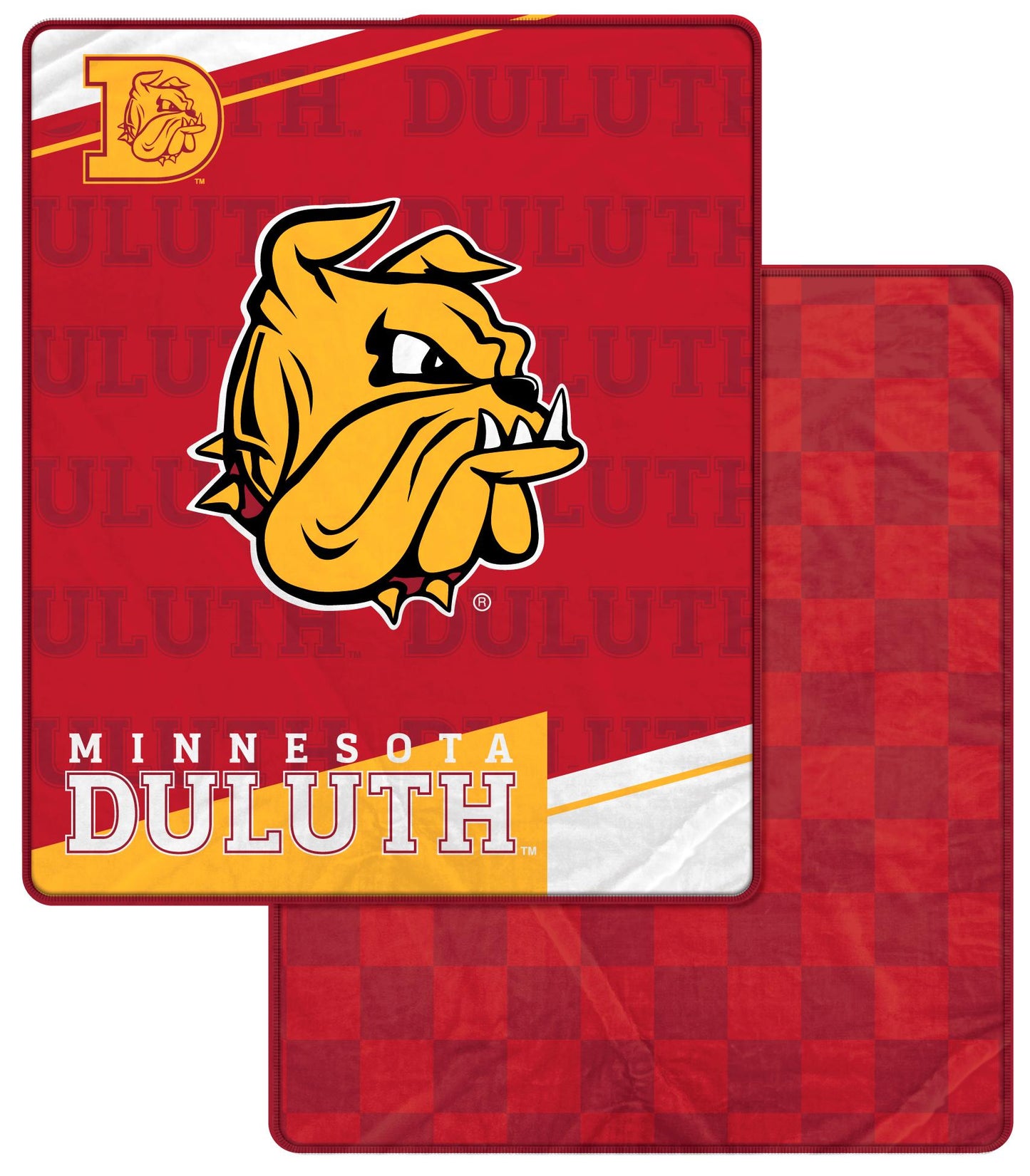NCAA Diagonal Ghost Checker 60x70 Blanket