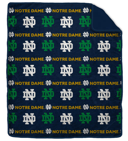 NCAA Tonal Wordmark 60x70 Faux Fur Blanket