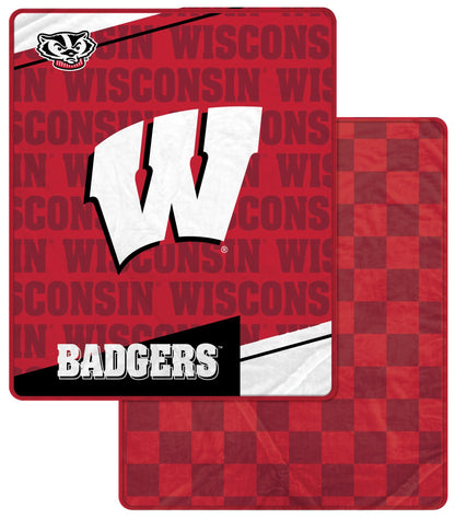 NCAA Diagonal Ghost Checker 60x70 Blanket