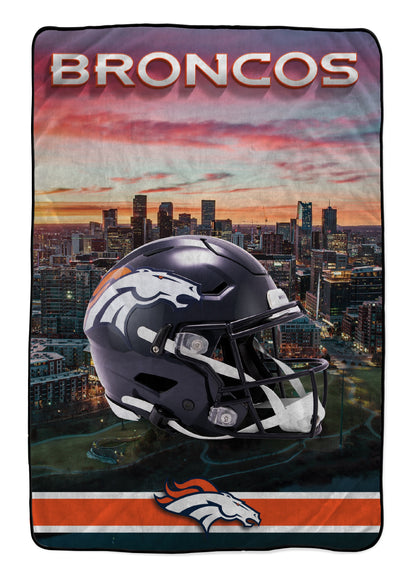 NFL Skyline Series Helmet 66x95 Oversized Blanket
