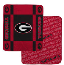 Load image into Gallery viewer, NCAA Reverse Block Double Sided 60x70 Ultra Cozy Blanket
