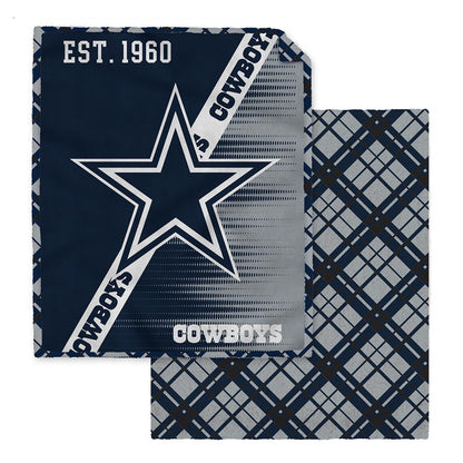 NFL Digital Dash 2 Sided Checkered 60x80 Blanket