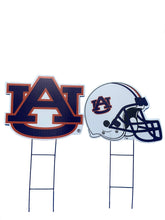 Load image into Gallery viewer, NCAA Logo and Helmet 2 Pack Yard Sign Set
