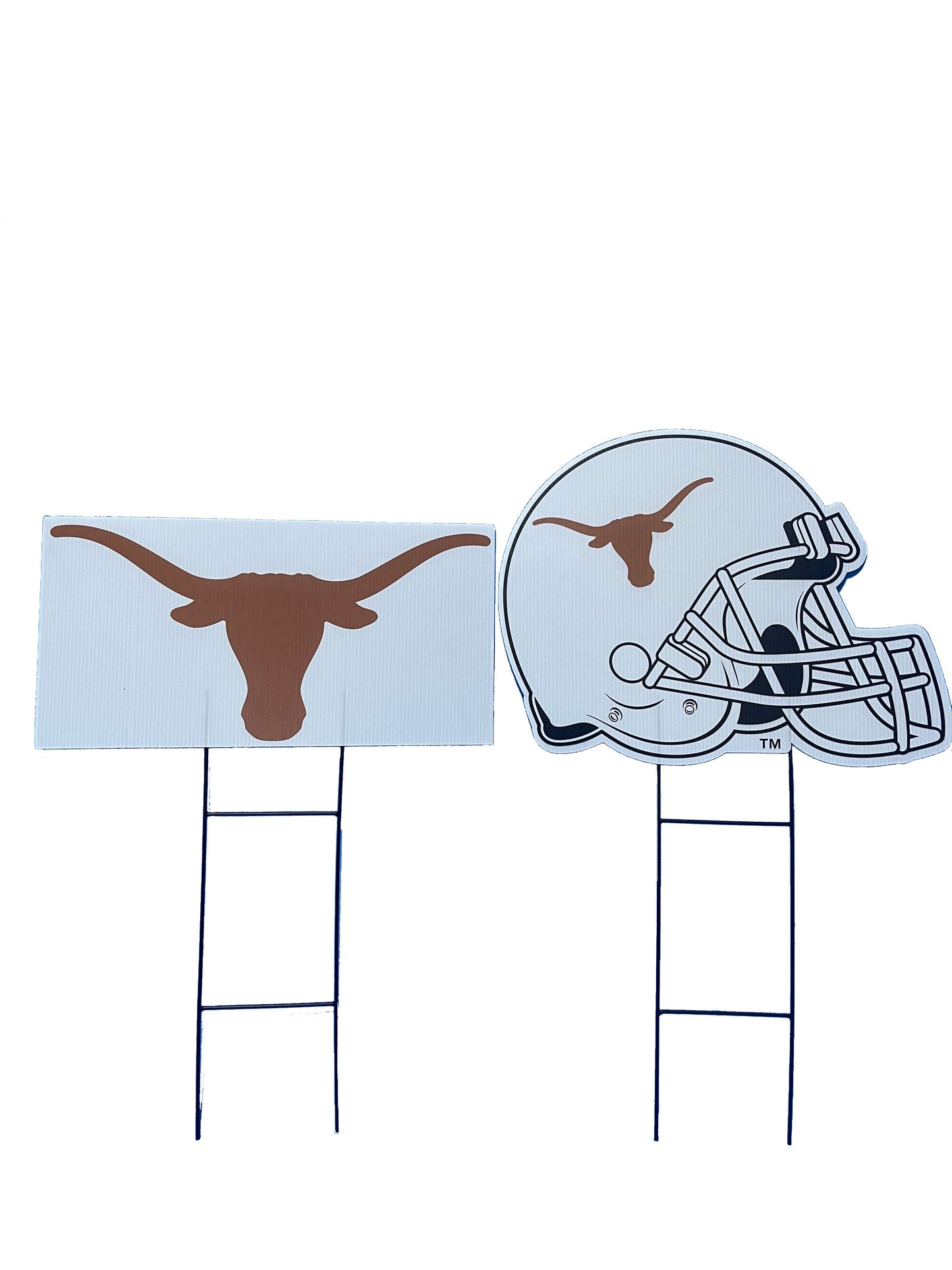 NCAA Logo and Helmet 2 Pack Yard Sign Set
