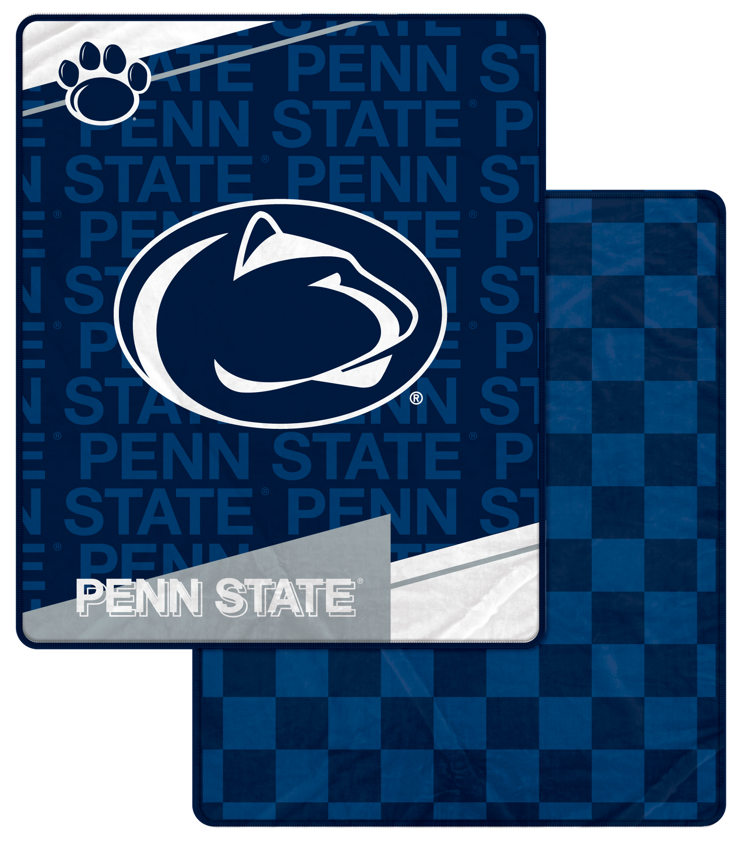 NCAA Diagonal Ghost Checker 60x70 Blanket