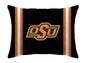 NCAA Standard Stripe Logo Bed Pillow