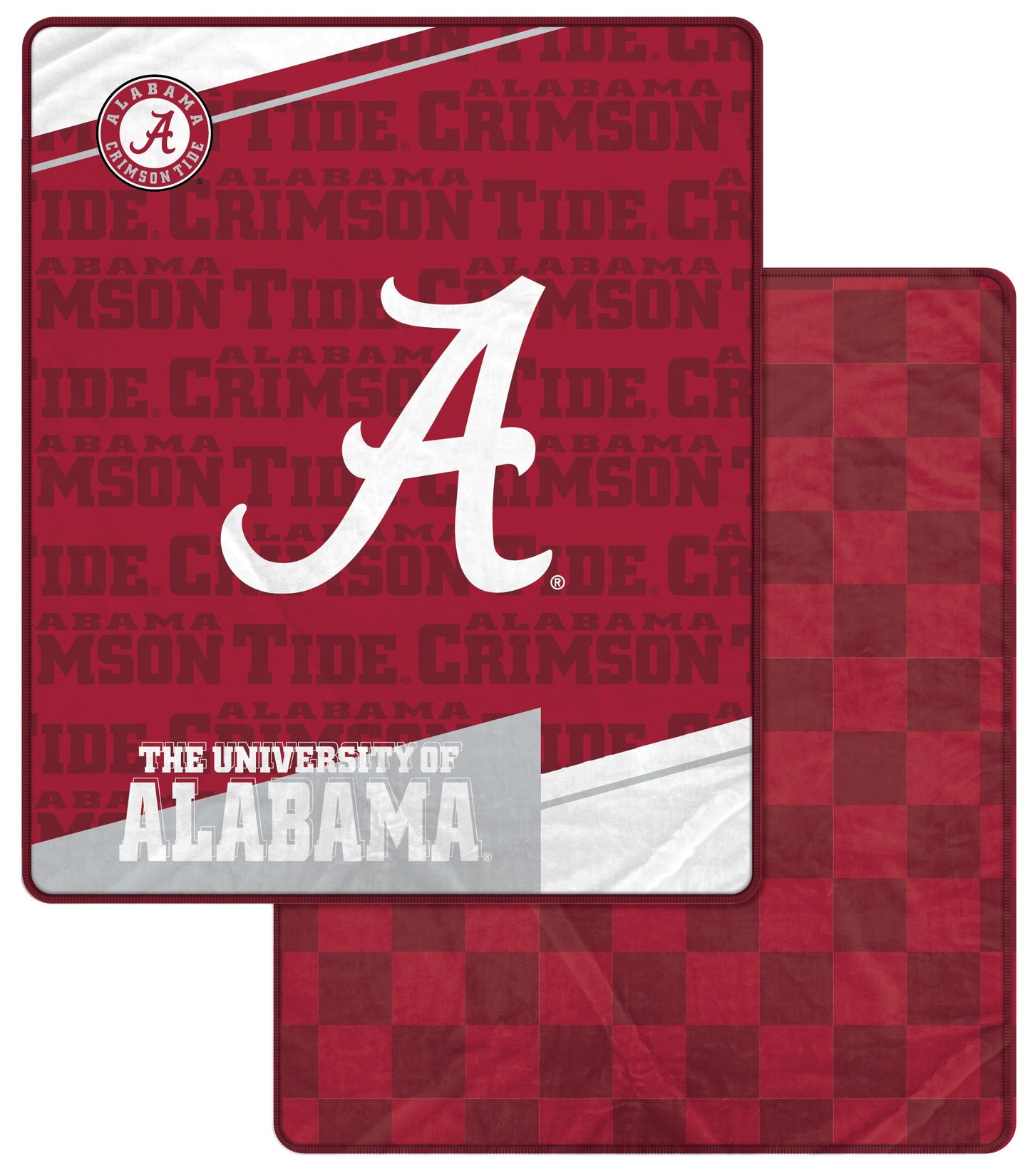 NCAA Diagonal Ghost Checker 60x70 Blanket