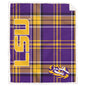 NCAA Playmaker Plaid Ultra Cozy Sherpa Throw