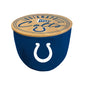NFL Script Circle Wood Top Ceramic Candle