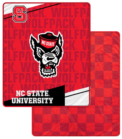 NCAA Diagonal Ghost Checker 60x70 Blanket