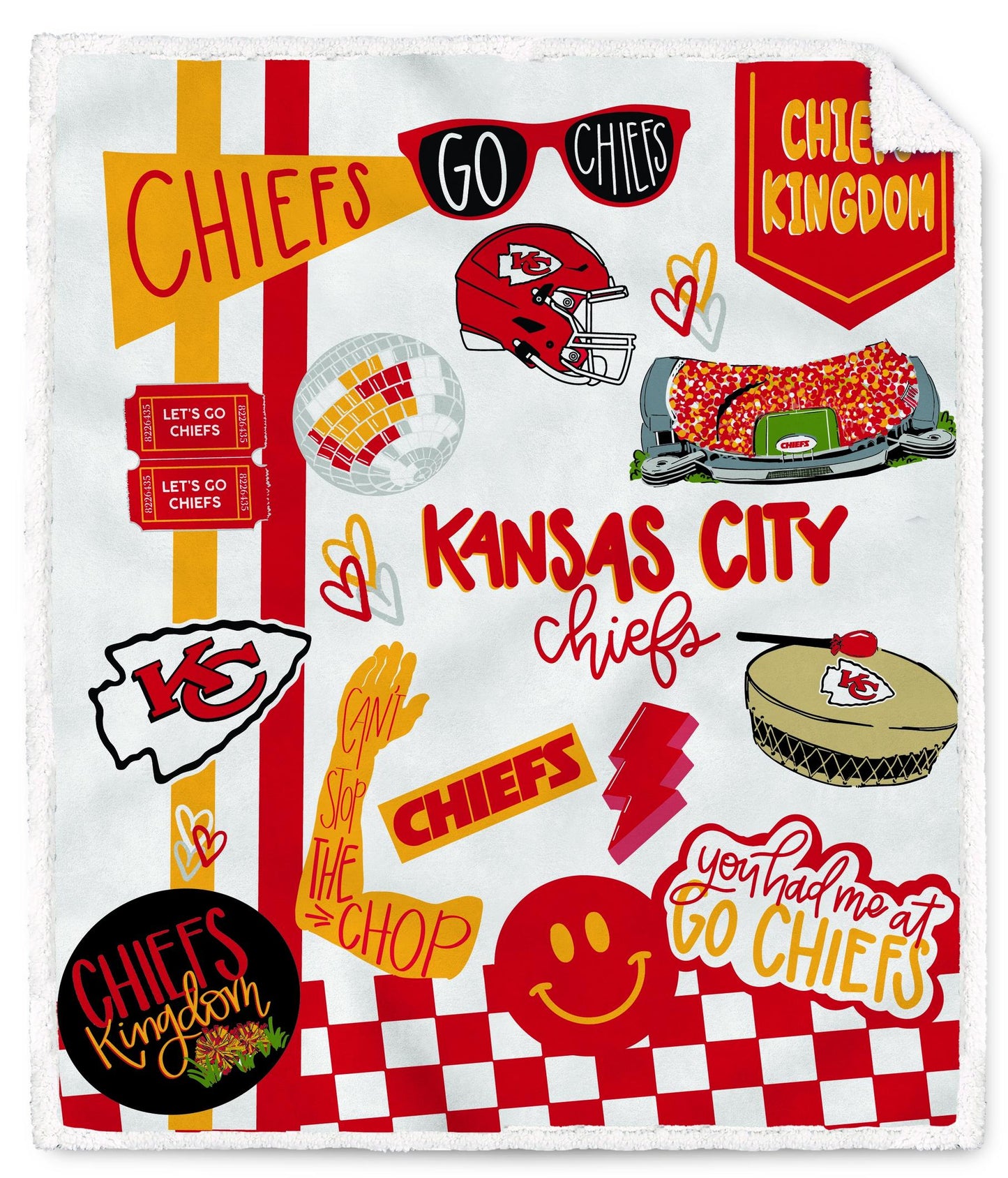 NFL Loco Fan Ultra Cozy 60x70 Sherpa Blanket