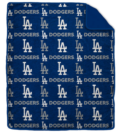 MLB Tonal Wordmark 60x70 Faux Fur Blanket