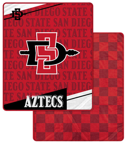NCAA Diagonal Ghost Checker 60x70 Blanket