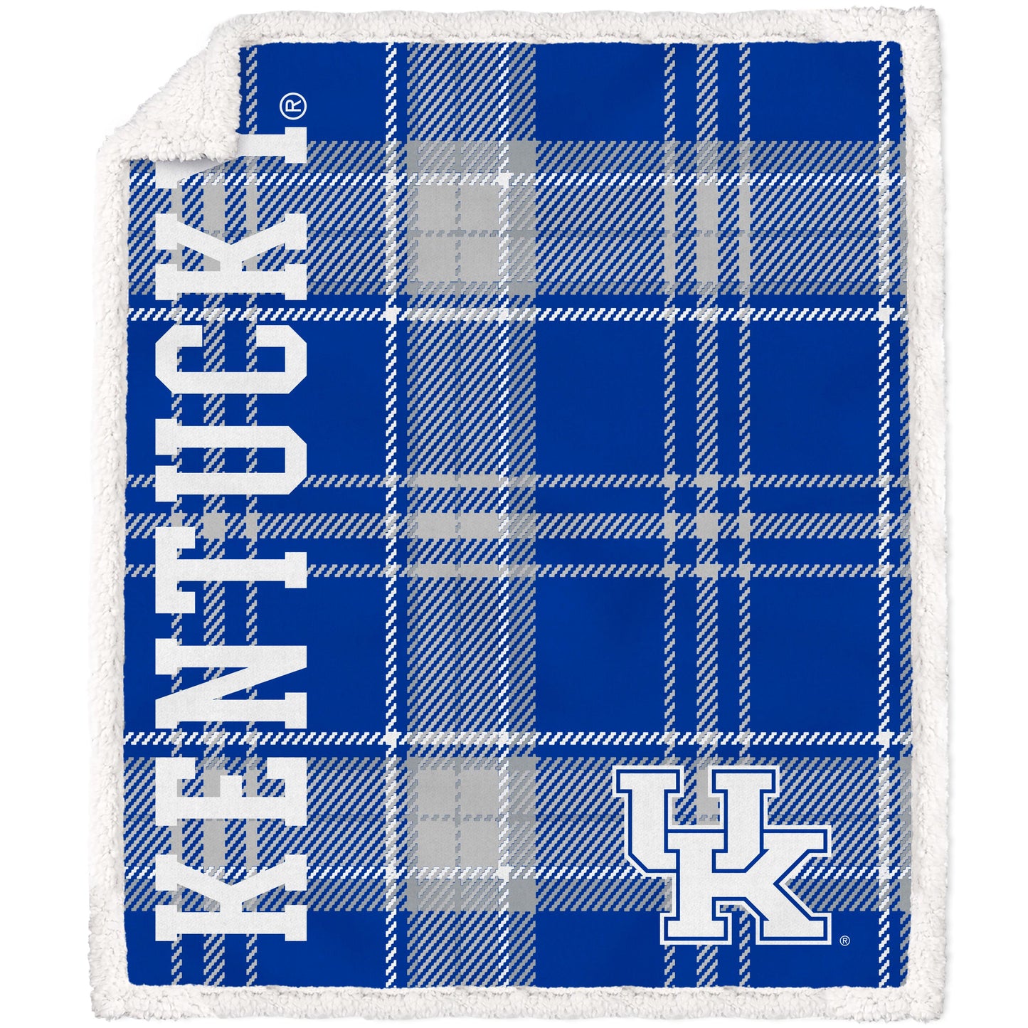 NCAA Playmaker Plaid Ultra Cozy Sherpa Throw