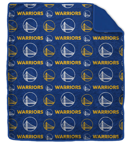 NBA Tonal Wordmark 60x70 Faux Fur Blanket