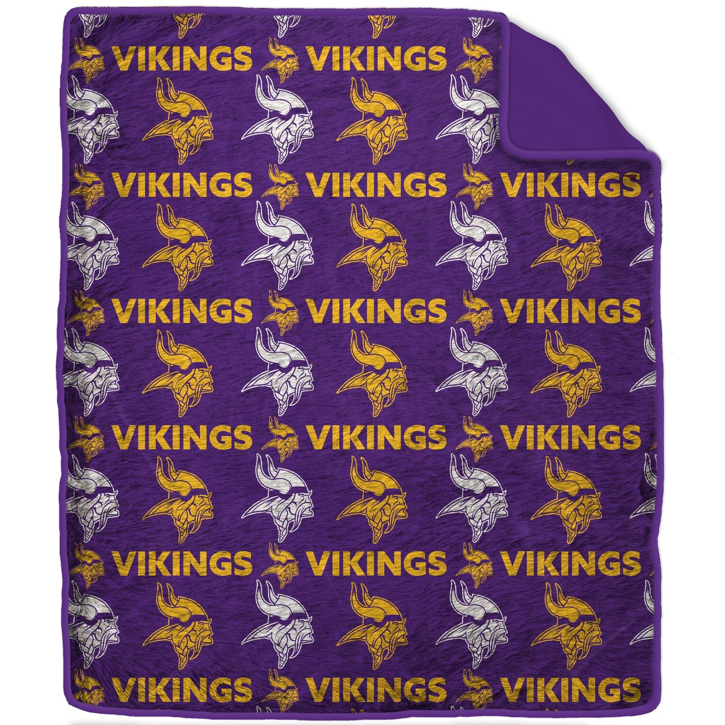 NFL Tonal Wordmark 60x70 Faux Fur Blanket