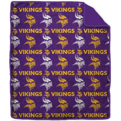 NFL Tonal Wordmark 60x70 Faux Fur Blanket