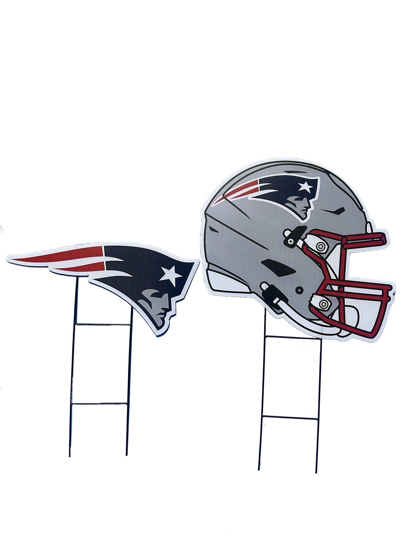 NFL Logo and Helmet 2 Pack Yard Sign Set