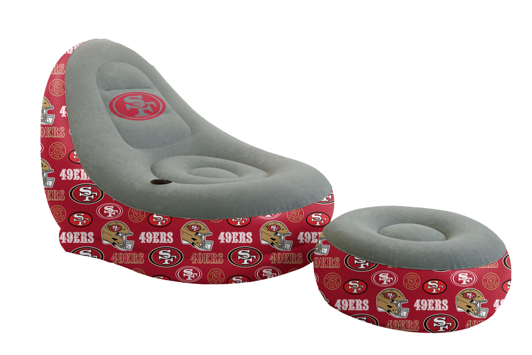NFL Tonal Logo Inflatable Chair & Ottoman