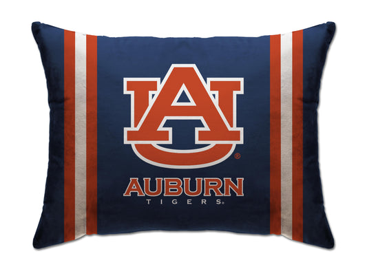 NCAA Standard Logo Stripe Bed Pillow