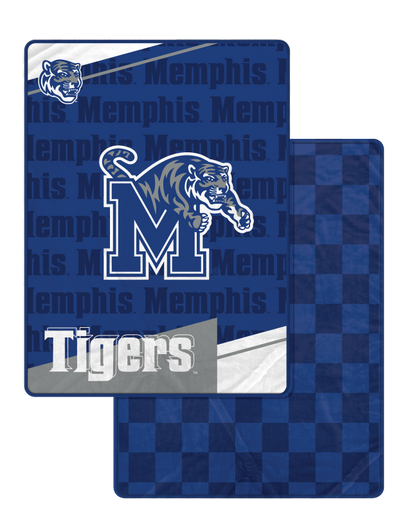 NCAA Diagonal Ghost Checker 60x70 Blanket